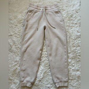 Lululemon Scuba High Rise Jogger 7/8 Length, White Opal, Size 4